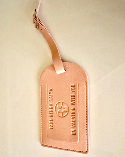 Rehna Raiya Pink Luggage Tag