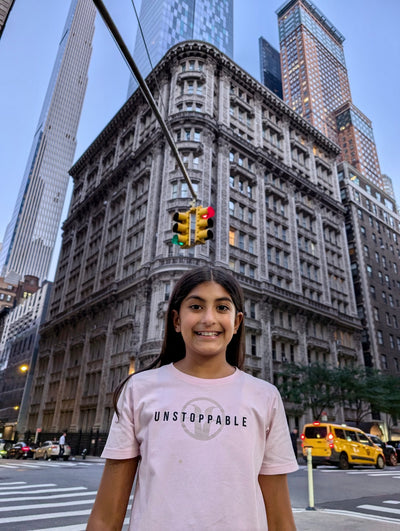 Rehna Raiya Pink Unstoppable Tee [Youth]