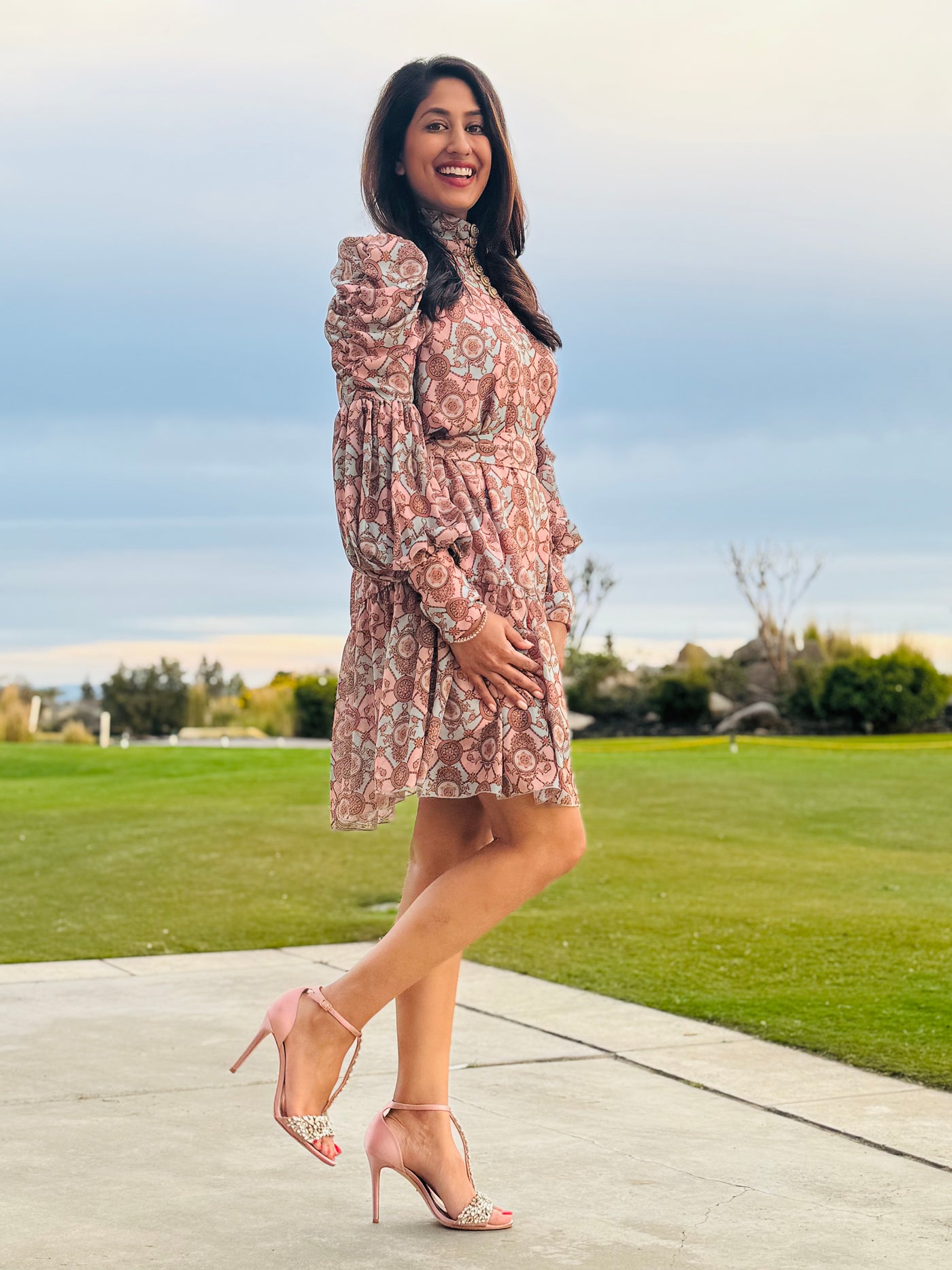 Rehna Raiya Signature© Long Sleeve Women's Dress
