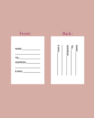 Rehna Raiya Pink Luggage Tag