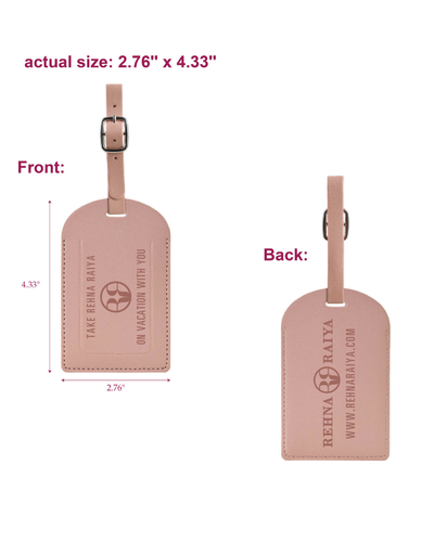 Rehna Raiya Pink Luggage Tag