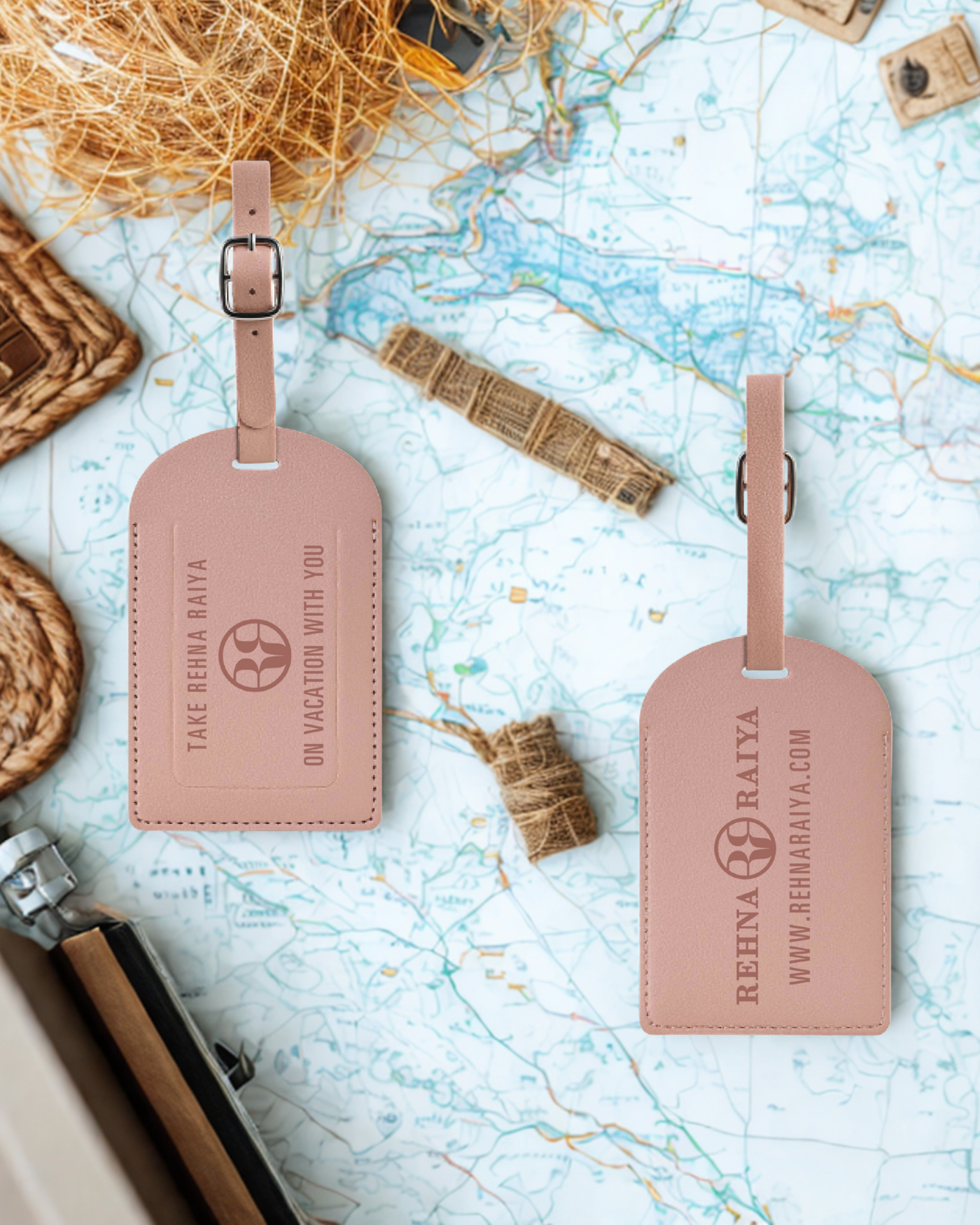 Rehna Raiya Pink Luggage Tag
