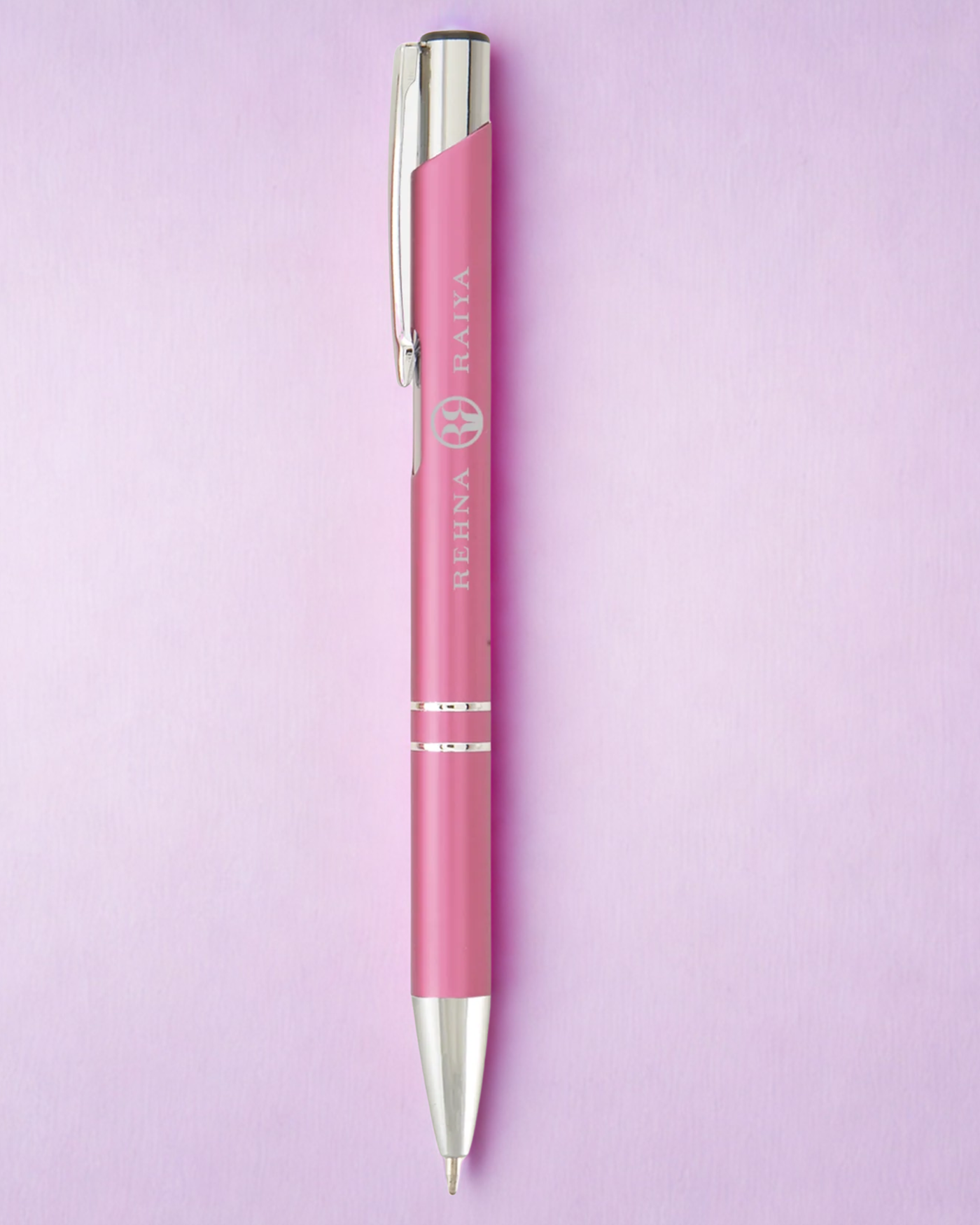 Rehna Raiya Metallic Pink Click Pen
