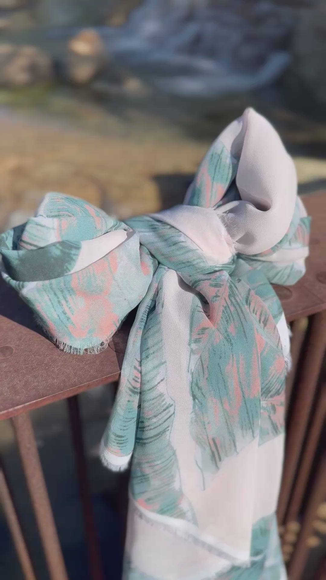 Rehna Raiya Camellia Print Scarf