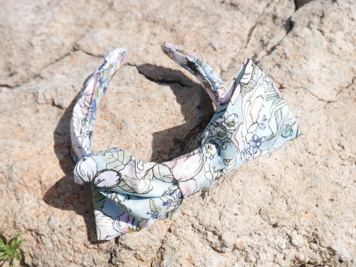 Aqua Headband with Bow Detail