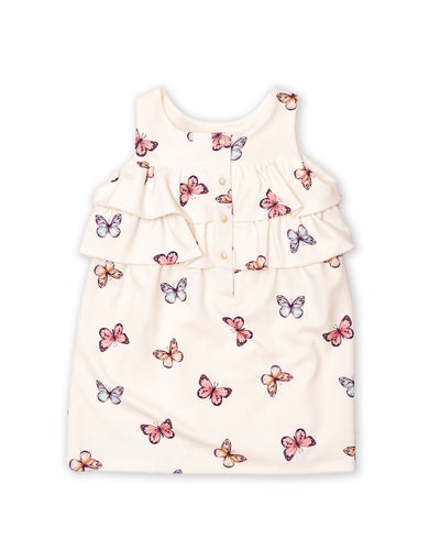Spring Flutter Dress with Shorts