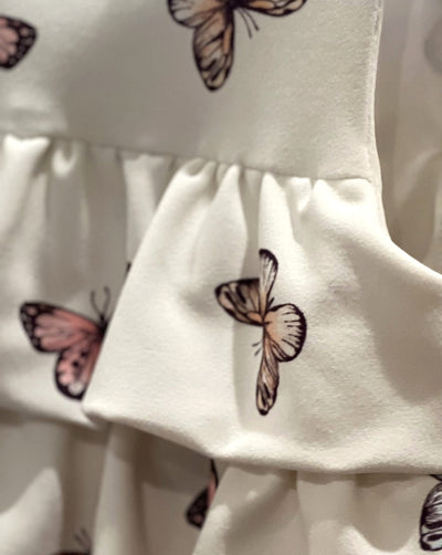 Spring Flutter Dress with Shorts