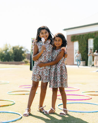 Rehna Raiya Signature© Victorian Girls Dress with Shorts