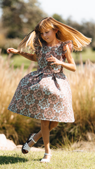 Rehna Raiya Signature© Victorian Girls Dress with Shorts
