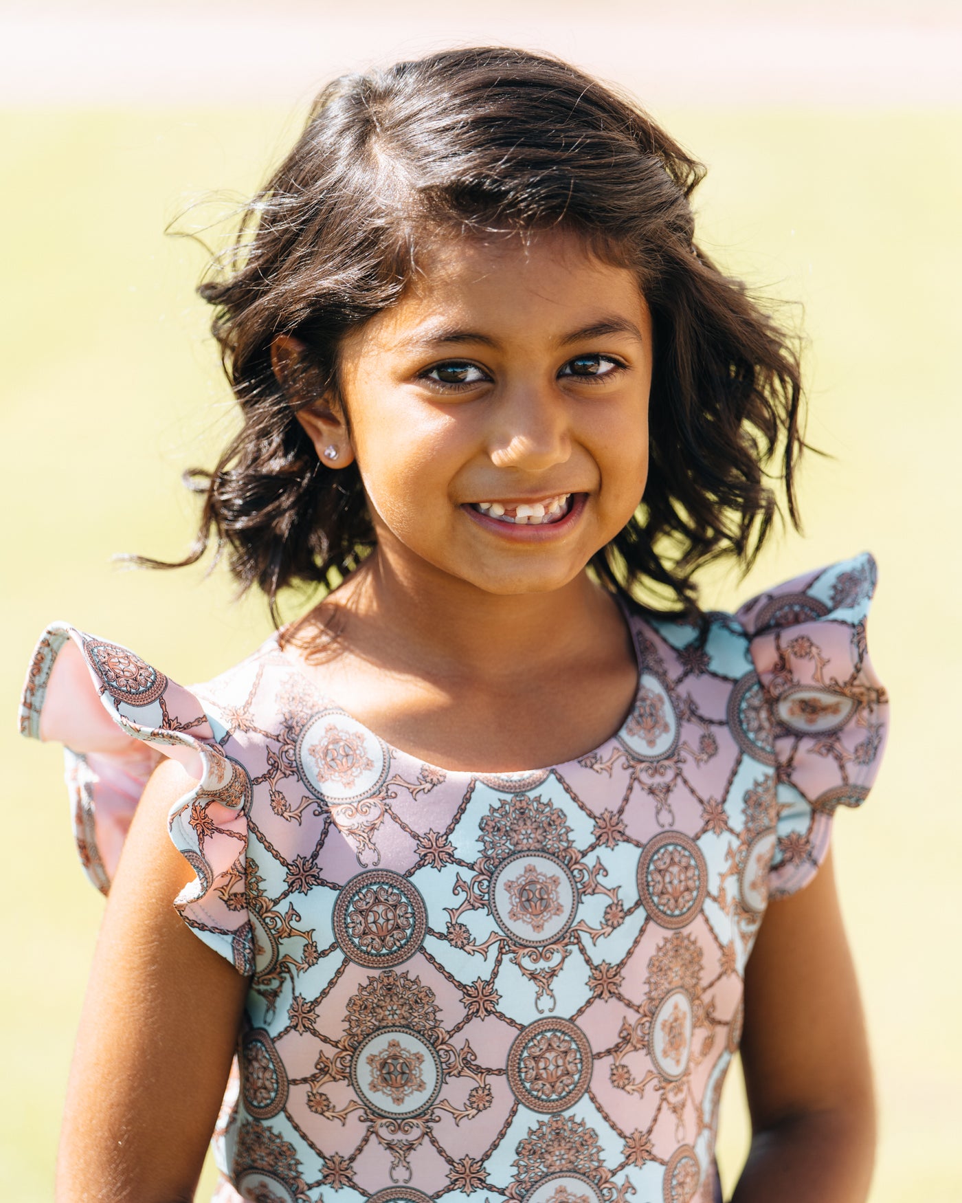 Rehna Raiya Signature© Victorian Girls Dress with Shorts